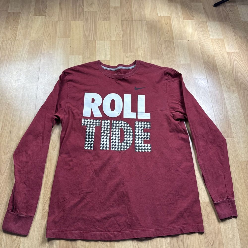 Nike Alabama Crimson Tide Men's XL Long Sleeve Football Shirt Roll‎ Tide